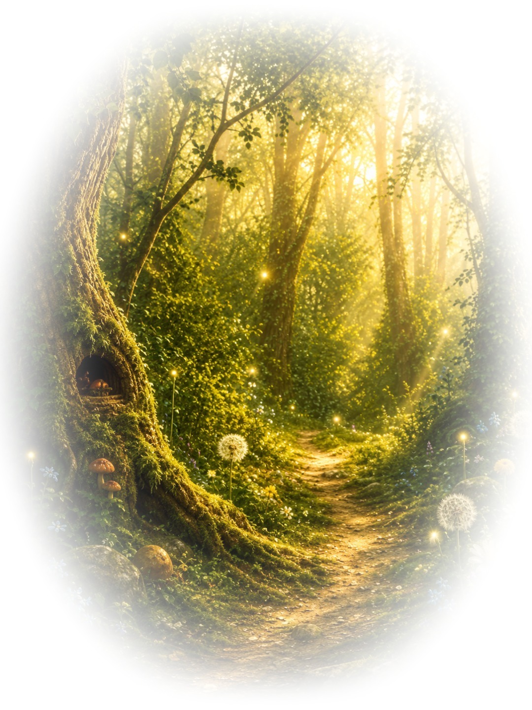 A mysterious forest path